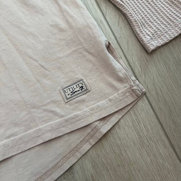 Seven7 Women's Pale Pink Long Sleeve Top Size Large - Picture 4 of 7